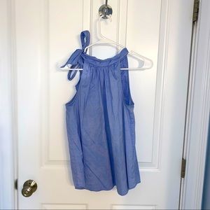 J Crew sleeveless top with side tie bow